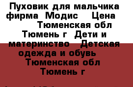 Пуховик для мальчика фирма “Модис“ › Цена ­ 1 000 - Тюменская обл., Тюмень г. Дети и материнство » Детская одежда и обувь   . Тюменская обл.,Тюмень г.